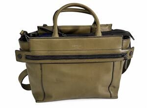 Fiorelli Olive Green Satchel Shoulder Bag Faux Leather Zip Top